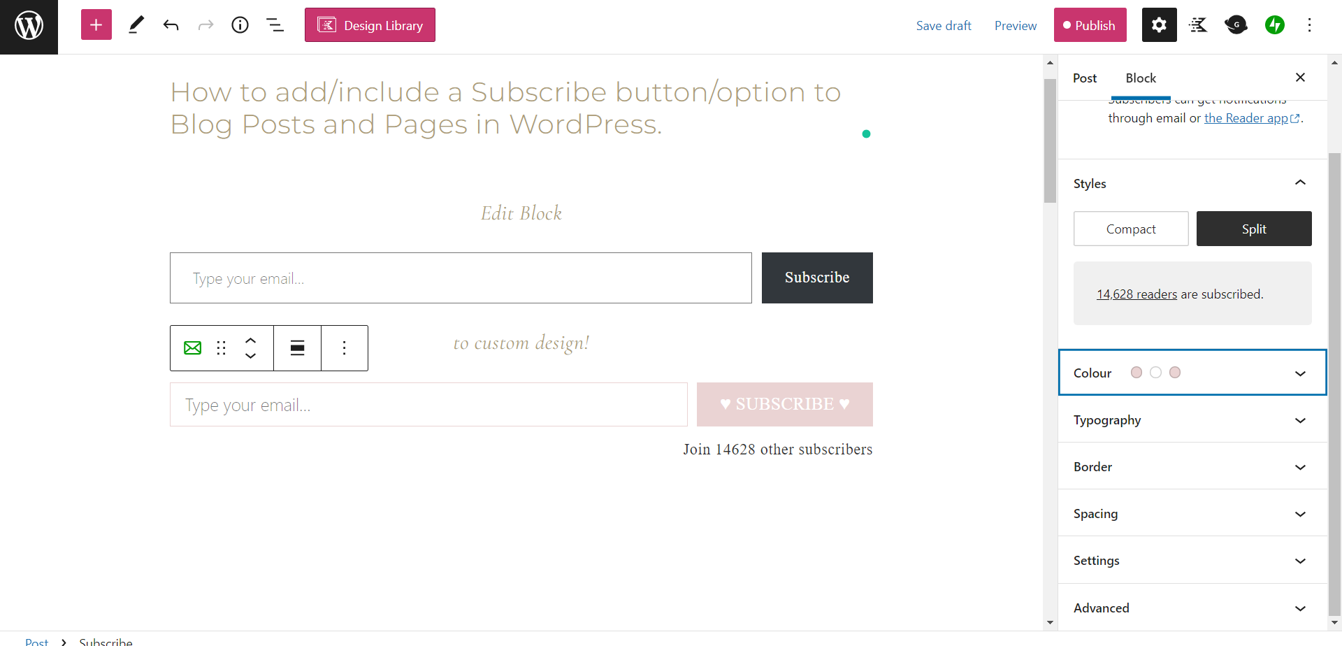 how-to-include-a-subscribe-option-in-blog-posts-and-pages-in-wordpress