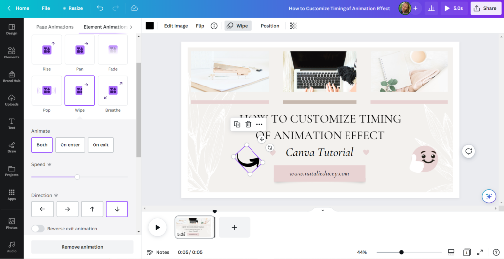 How to Customize the Timing of Animation in a Video in Canva – Natalie ...